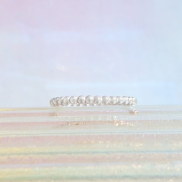 Anillo Caviar * Plata Talla 4.5
