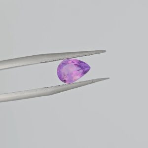 Zafiro Milky Bicolor corte Pera 1.12ct