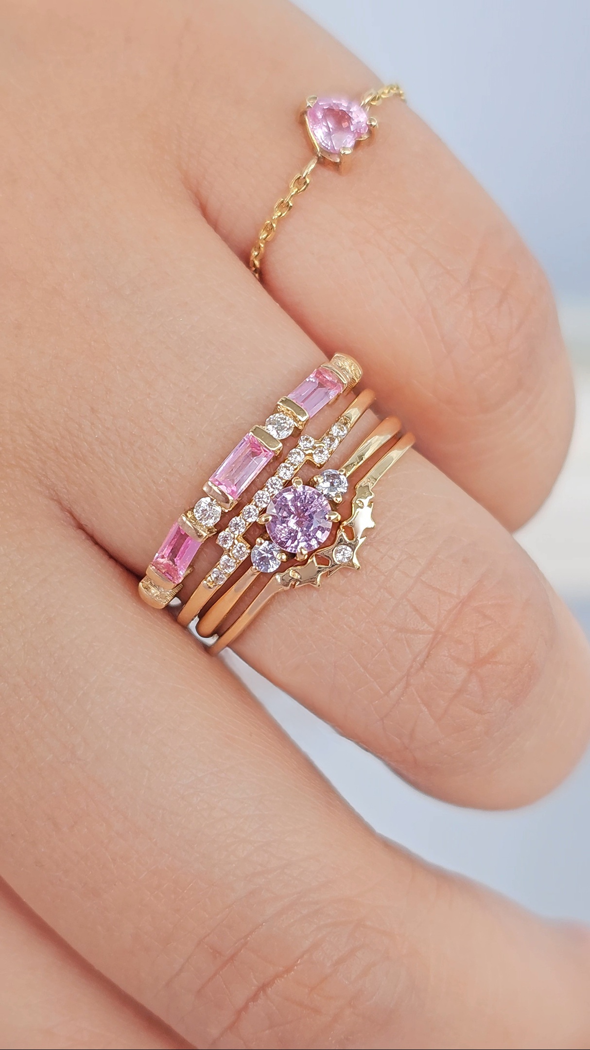 Anillo Cadena Corazón - Imagen 9