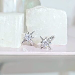 Arracadas Centella Circonia * Plata