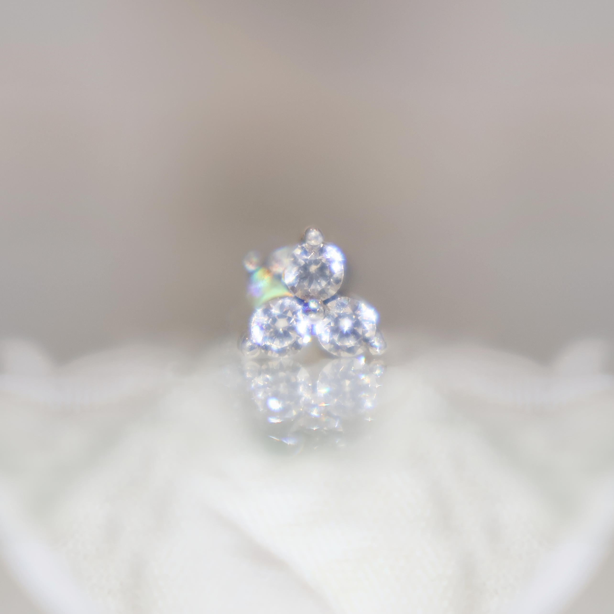 Flat Back Iris * Plata