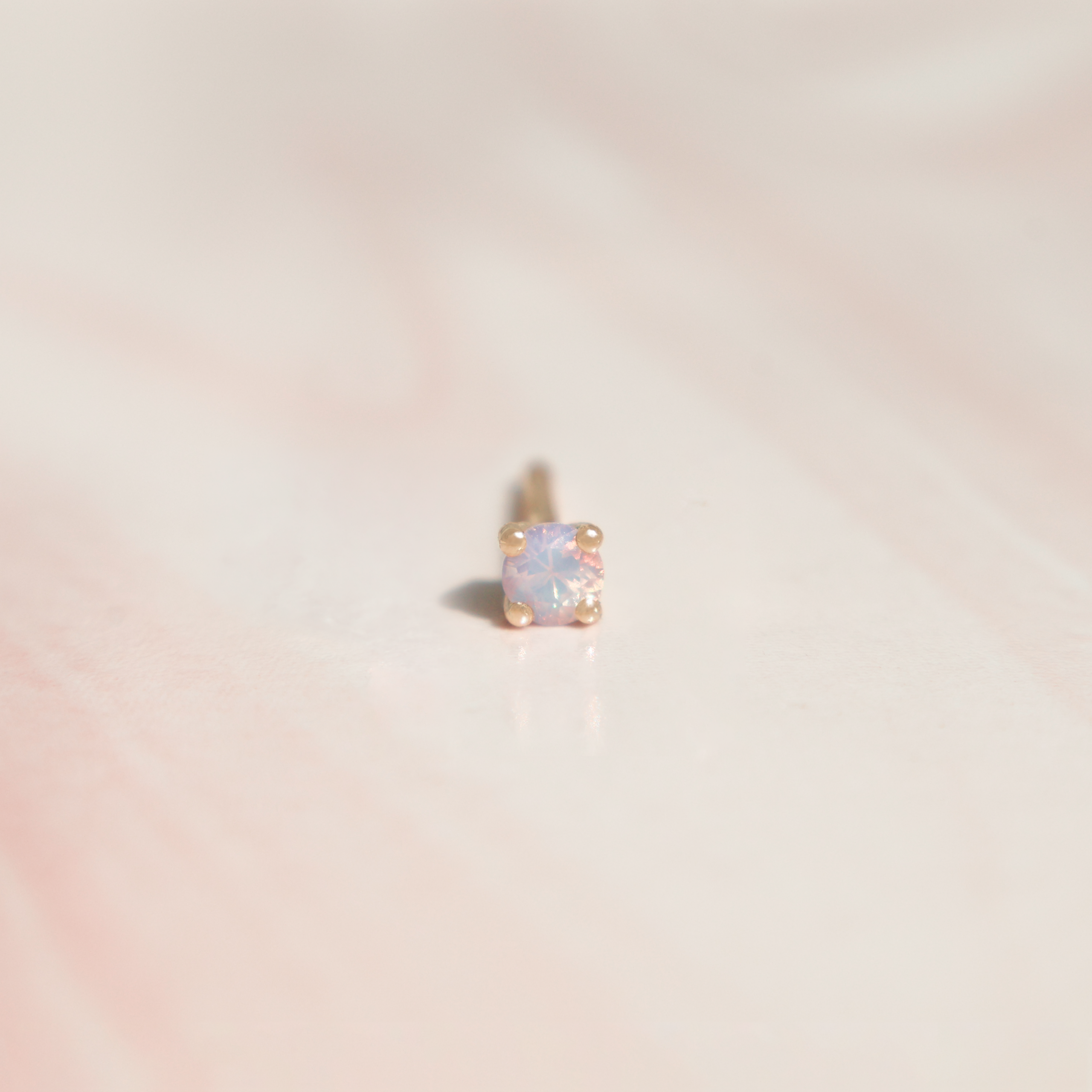 Piercing Kitty Milky * Oro Rosa 14k