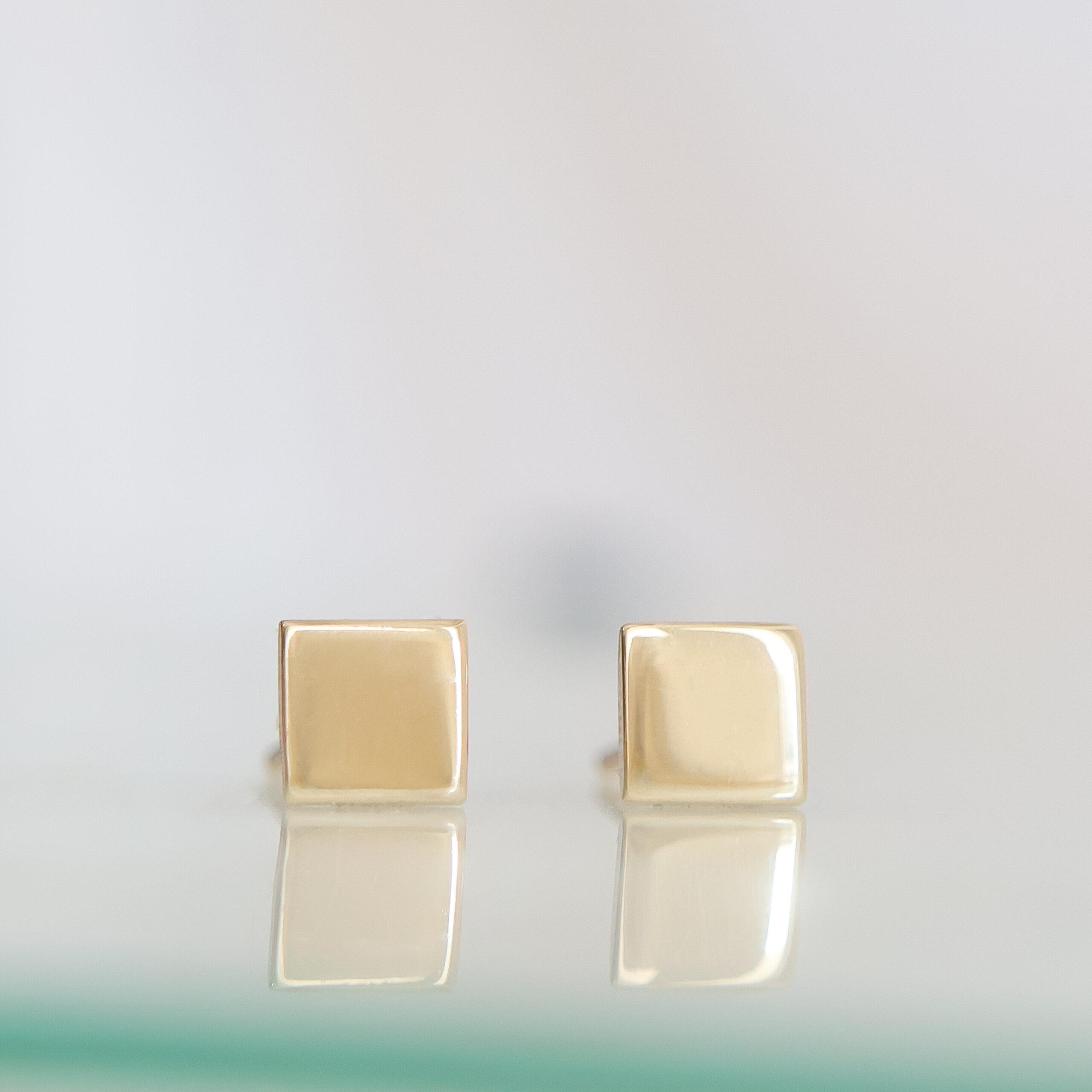 Aretes Cube * Oro Amarillo 14k