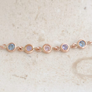 Pulsera Tapioca Mini Nebbia* Oro Rosa 14k