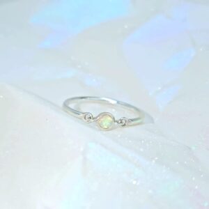 Anillo Yuca Ópalo * Plata Talla 6.5