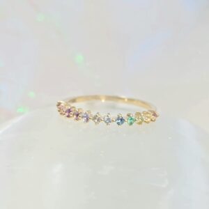 Media Churumbela Trix Mini * Oro Amarillo 14k Talla 5