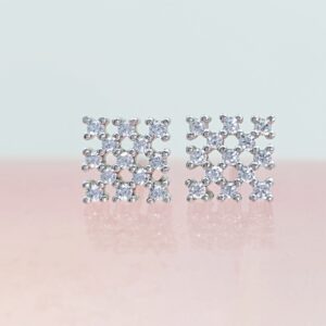 Aretes Elin Circonias * Plata