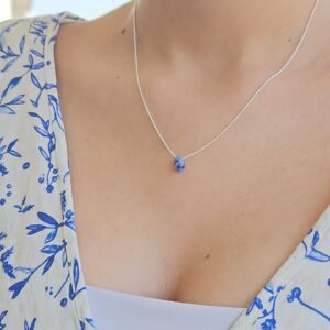 Collar Sodolita * Plata