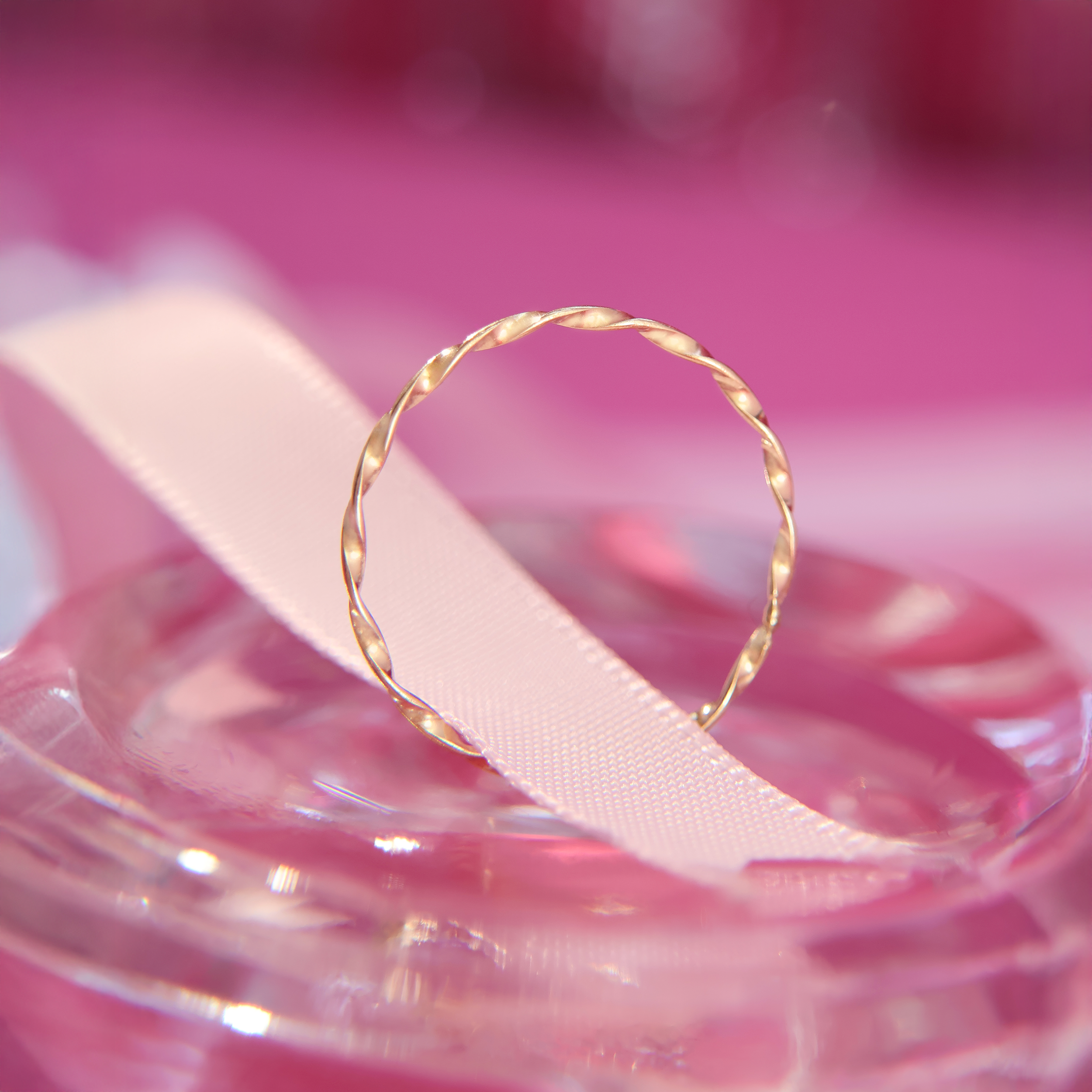 Anillo Twist Mini * Oro Amarillo 14k Talla 7