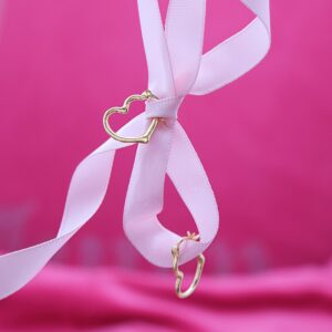 Arracadas Corazón * Oro Amarillo