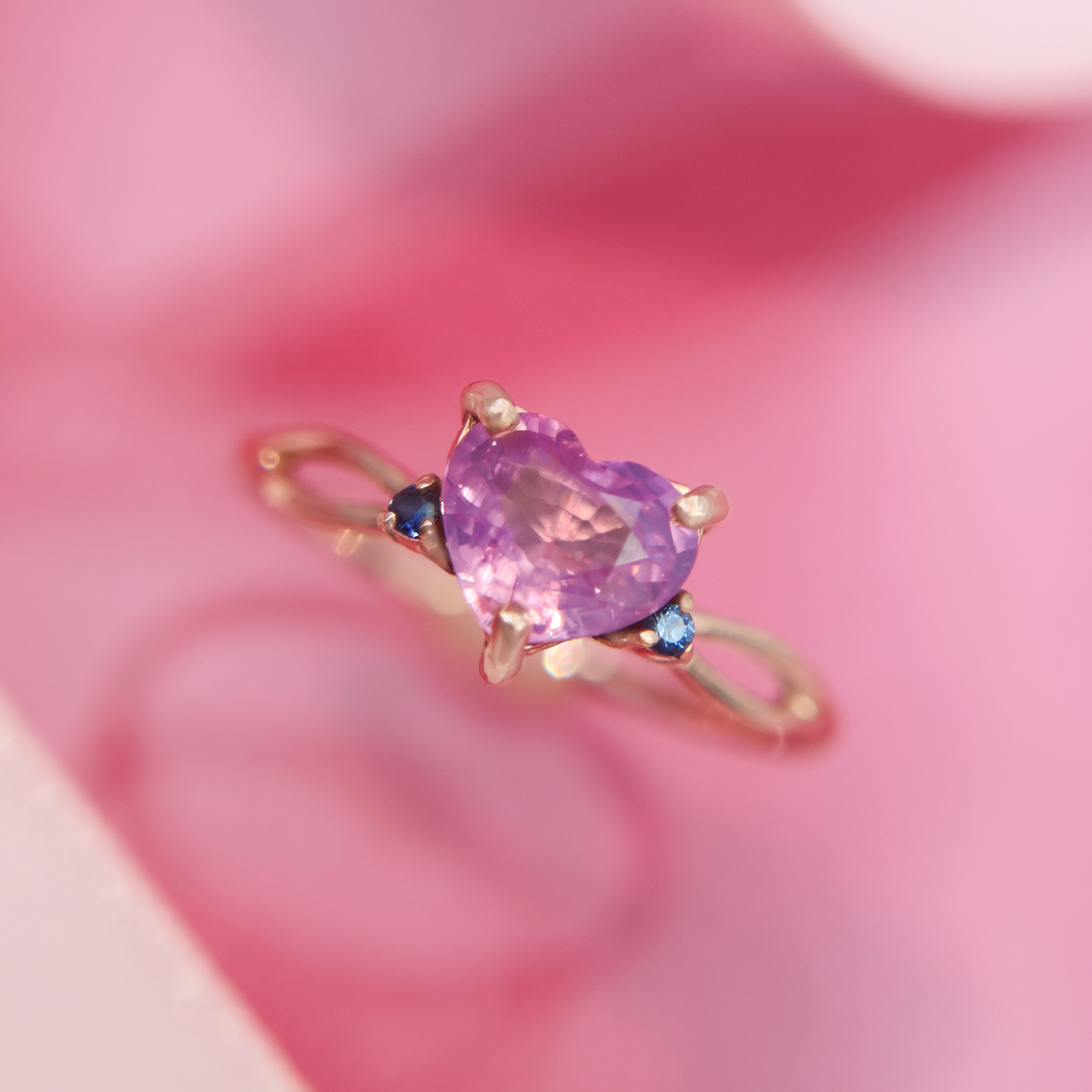 Anillo Isadora * Oro Rosa 14k Talla 4.5