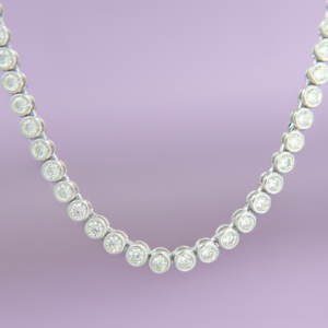 Collar Tennis Milk de Circonias * Plata