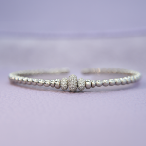 Pulsera Beluga de Circonias * Plata