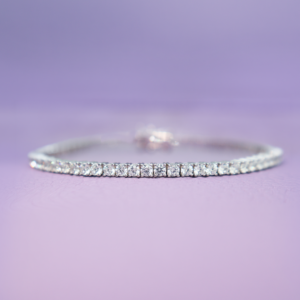 Pulsera Tennis Circonias 2 mm * Plata