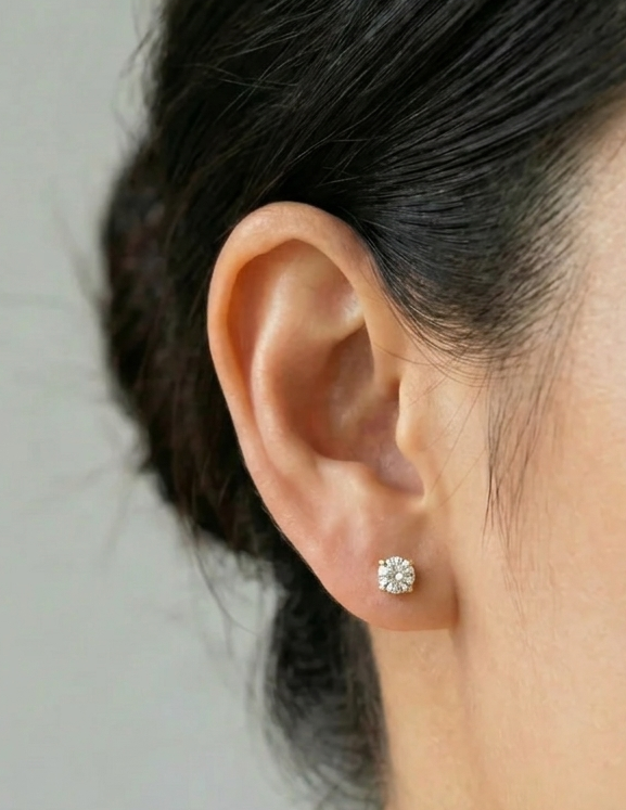 Aretes Cloe diamante 0.50ct - Image 3