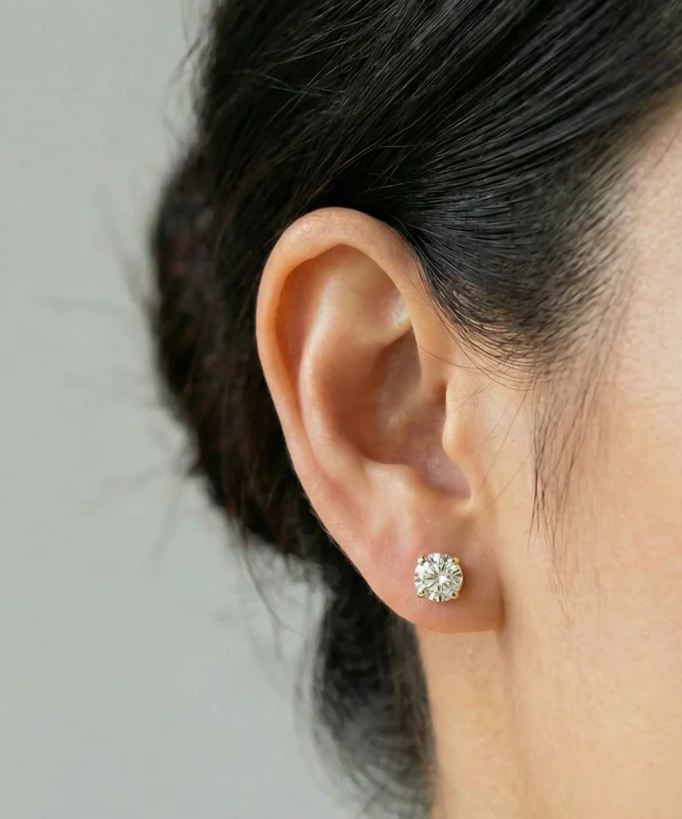 Aretes Cloe diamante 1ct - Image 3