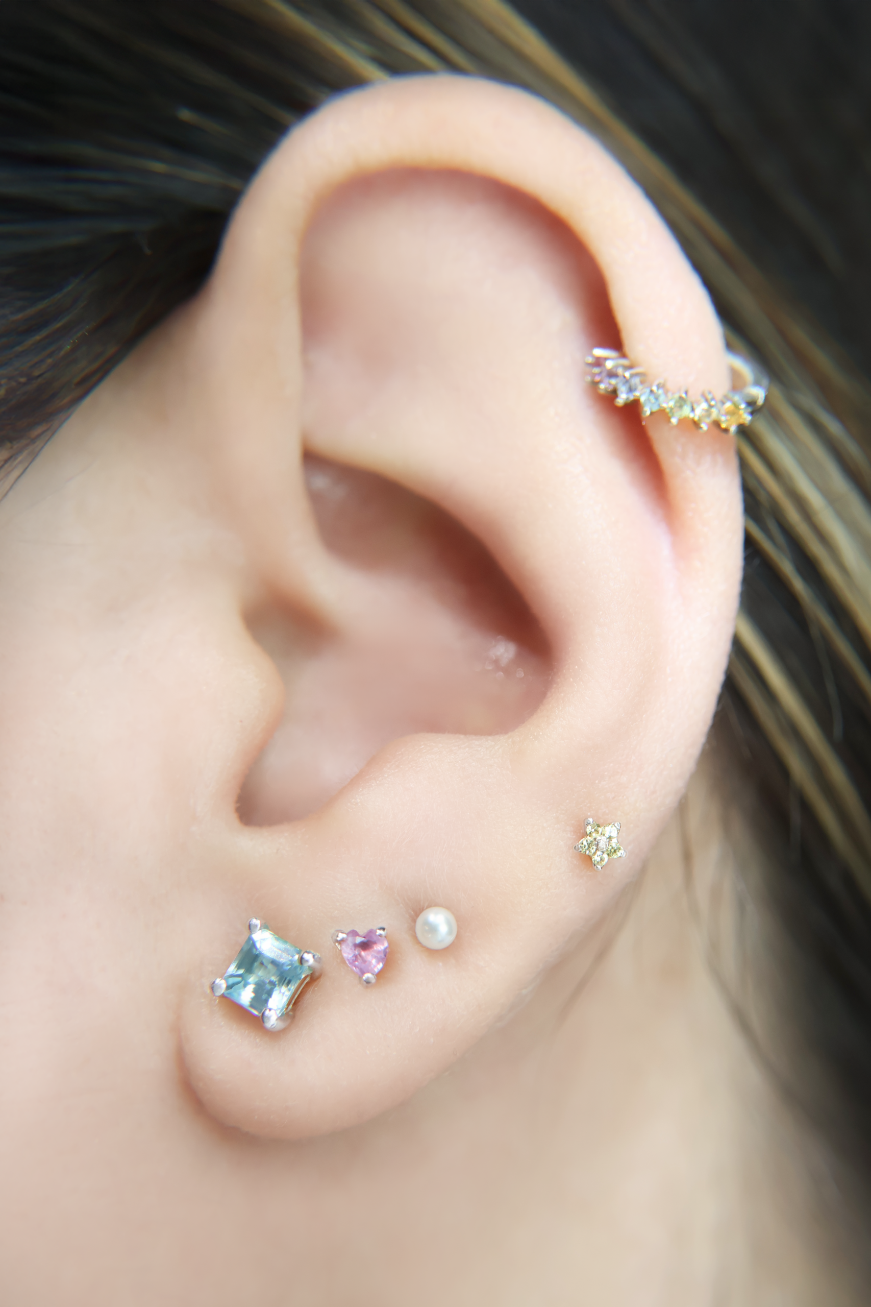 Aretes Luzia de Zircón * Plata - Image 3